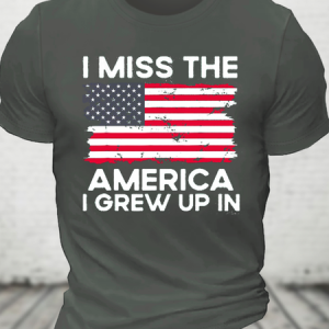 I Miss The America I Grew Up In Cotton T-Shirt, T-shirts, Lilicloth.com