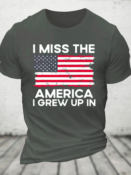 I Miss The America I Grew Up In Cotton T-Shirt, T-shirts, Lilicloth.com