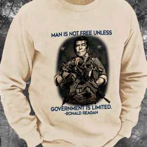 Man Is Not Free Unless Government Is Limited Men's Casual Sweatshirt, Hoodies&Sweatshirts, Lilicloth.com