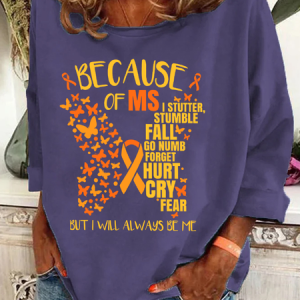 Ms Multiple Sclerosis Casual Sweatshirt, Hoodies&Sweatshirts, Lilicloth.com