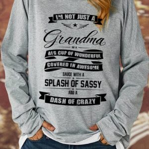 Lilicloth X Cadzart I'm Not Just A Grandma Womens Sweatshirt, Hoodies&Sweatshirts, Lilicloth.com