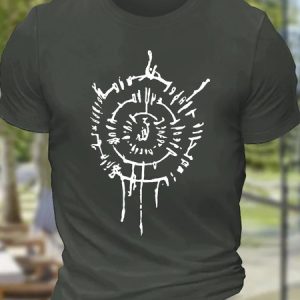 Astarion Baldur's Gate Back Rune Scar Men's Cotton T-Shirt, T-shirts, Lilicloth.com