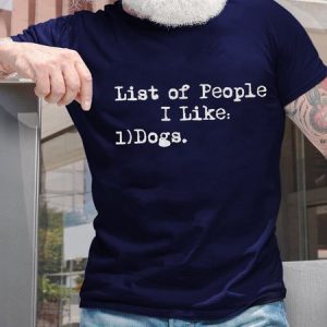 List Of People I Like Dogs Men's T-Shirt, T-shirts, Lilicloth.com