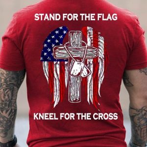 Stand For The Flag Men's Short Sleeve T-Shirt, T-shirts, Lilicloth.com
