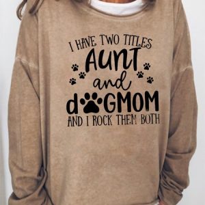 Dog Mom&Auntie Sweatshirts, Hoodies&Sweatshirts, Lilicloth.com