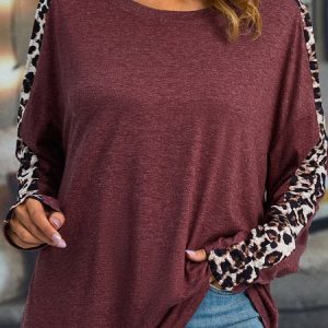 Casual Regular Fit Women's Long Sleeve T-Shirt, Long sleeves, Lilicloth.com