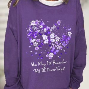 Women's Alzheimer's Awareness Casual Sweatshirt, Hoodies&Sweatshirts, Lilicloth.com