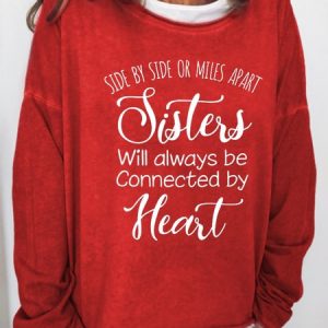 Sister Regular Fit Casual Sweatshirts, Hoodies&Sweatshirts, Lilicloth.com