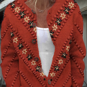 Casual Crew Neck Sweater, Cardigans, Lilicloth.com