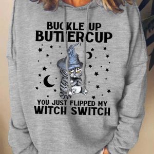 Women Most Wonderful Time Of The Year Pumpkin Light Halloween Casual Sweatshirt, Hoodies&Sweatshirts, Lilicloth.com