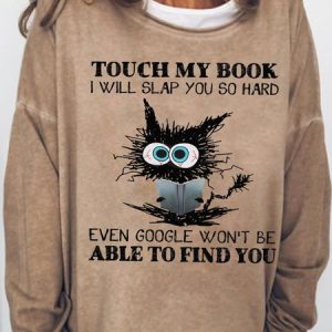 Women's Reading Book Lover Crew Neck Casual Sweatshirt, Hoodies&Sweatshirts, Lilicloth.com