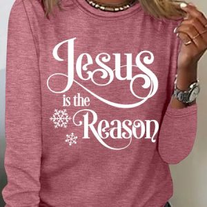 Jesus Is The Reason Casual Long Sleeve Shirt, Long sleeves, Lilicloth.com