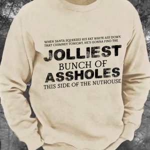 Jolliest Bunch of Assholes Shirt This Side of The Nuthouse Men's Casual Sweatshirt, Hoodies&Sweatshirts, Lilicloth.com