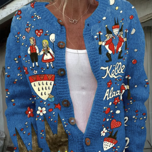 Painting Wool/Knitting Casual Cardigan, Cardigans, Lilicloth.com