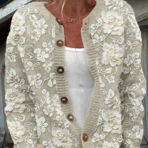 Casual 3D Printing Cardigan, Cardigans, Lilicloth.com