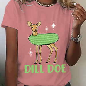 Dill Pickle Funny Cotton T-Shirt, T-shirts, Lilicloth.com