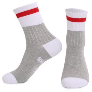 Slogan Color blocked Mid tube Game Socks, JustFashionNow Socks, color:Gray|size:One-size,