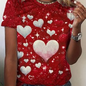 Valentine's Day Fashionable Women's T-Shirts, T-shirts, Lilicloth.com