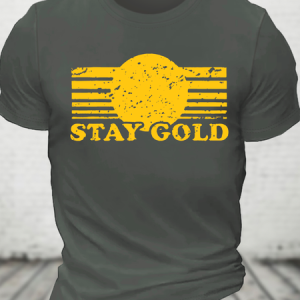 Stay Gold Ponyboy Cotton T-Shirt, T-shirts, Lilicloth.com