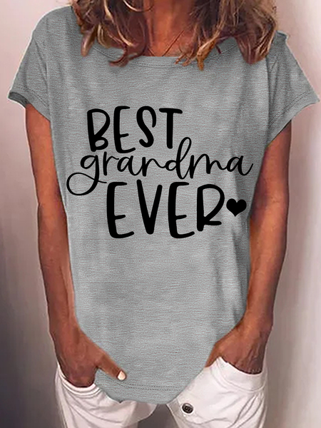 Best Grandma Ever Cotton-Blend T-Shirt, T-shirts, Lilicloth.com