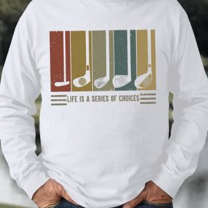 Men's Life Is Series Of Choices Funny Graphic Print Loose Vintage Sweatshirt, Hoodies&Sweatshirts, Lilicloth.com