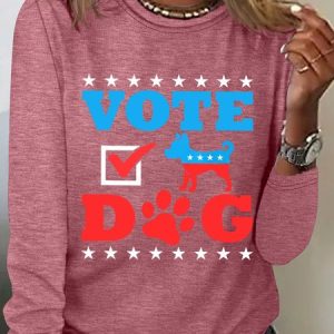 Vote Dog Long sleeve Shirt, Long sleeves, Lilicloth.com