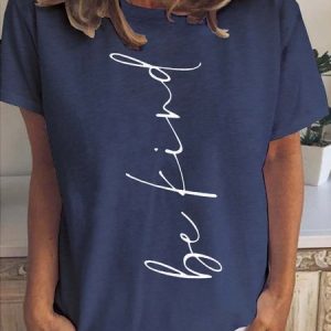 Slogan Graphic Women's Short Sleeve T-Shirt, T-shirts, Lilicloth.com