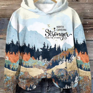 Women's Appalachian Strong Print Casual Hoodie, Hoodies&Sweatshirts, Lilicloth.com