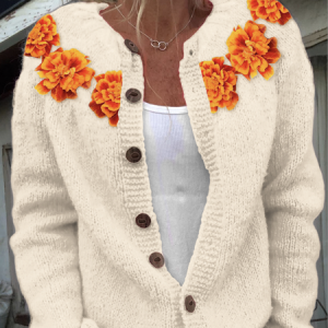 Casual Regular Fit Wool/Knitting Cardigan, Cardigans, Lilicloth.com