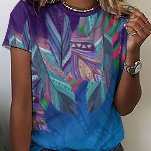 Lilicloth X Paula Boho Feather Women's T-Shirt, T-shirts, Lilicloth.com