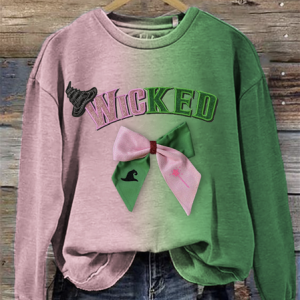 Witch movie gradient round neck sweatshirt, Hoodies&Sweatshirts, Lilicloth.com