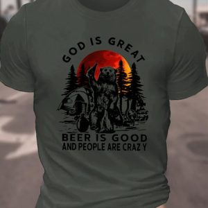 God Is Great Men's Cotton T-Shirt, T-shirts, Lilicloth.com