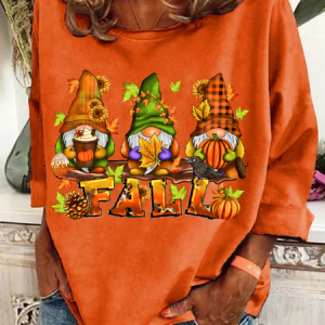 Fall Gnomes Casual Sweatshirt, Hoodies&Sweatshirts, Lilicloth.com