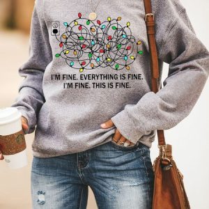 I Am Fine Women's SweatShirt, T-shirts, Lilicloth.com