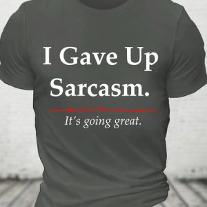 Sarcastic Resolution Cotton T-shirt, T-shirts, Lilicloth.com