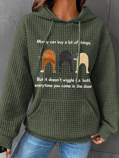 Women's Funny Money Can Buy A Lot Of Things But It Doesn'T Wiggle Casual Hoodie Hoodie, Hoodies&Sweatshirts, Lilicloth.com