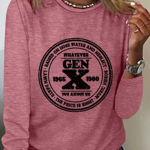 Gen X Sarcastic Long sleeve Shirt, Long sleeves, Lilicloth.com