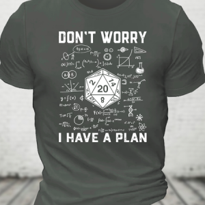 Don't Worry I Have A Plan Cotton T-Shirt, T-shirts, Lilicloth.com