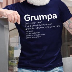 Grumpa Like A Grandpa Only Much Grumpier Men's T-Shirt, T-shirts, Lilicloth.com