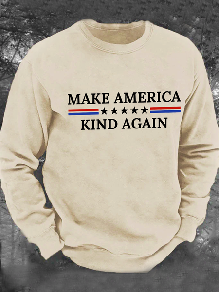 Make America Kind Again Men's Casual Sweatshirt, Hoodies&Sweatshirts, Lilicloth.com
