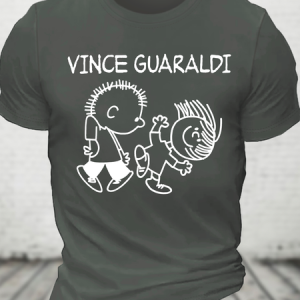 Vince Guaraldi Cotton T-Shirt, T-shirts, Lilicloth.com