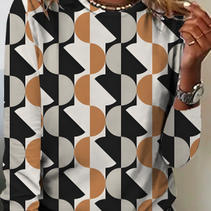 Women's Vintage Art Print Long Sleeve T-Shirt, Long sleeves, Lilicloth.com