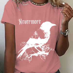 The Raven Nevermore Cotton T-Shirt, T-shirts, Lilicloth.com