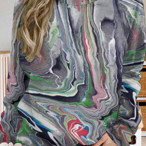 Lilicloth X Kat8lyst Abstract Painting Women's Sweatshirt, Hoodies&Sweatshirts, Lilicloth.com