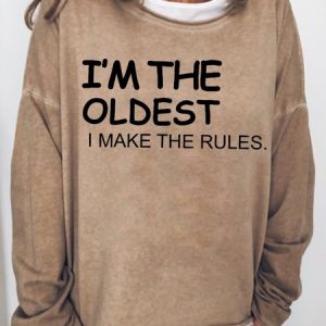 I'm The Oldest Women's Sweatshirts, Hoodies&Sweatshirts, Lilicloth.com