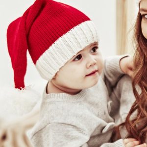 Christmas knitted hat fur ball hat mother baby parent-child hat, Hats, color:As Picture|size:One-size, catalog Noracora shop