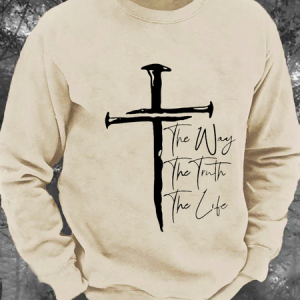 The Way The Truth The Life Men's Casual Sweatshirt, Hoodies&Sweatshirts, Lilicloth.com