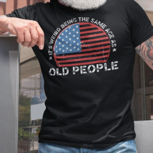 Men's Funny Old Prople Print Casual Short Sleeve T-Shirt, T-shirts, Lilicloth.com