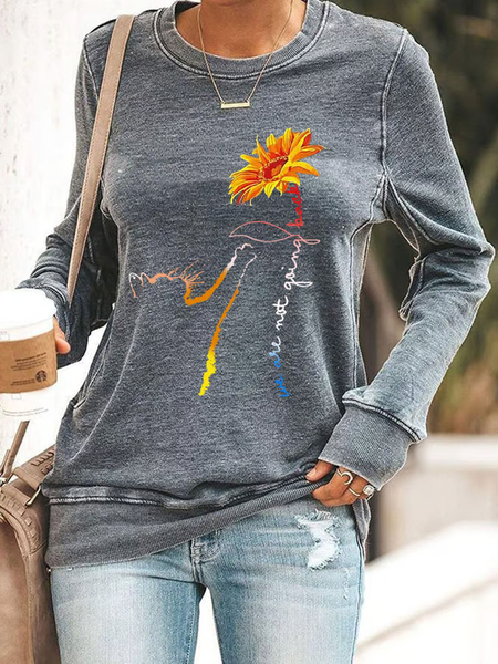 Women's We're not going back cat sweatshirt, Hoodies&Sweatshirts, Lilicloth.com