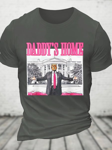Take America Back, Daddy's Home Trump Cotton T-shirt, T-shirts, Lilicloth.com